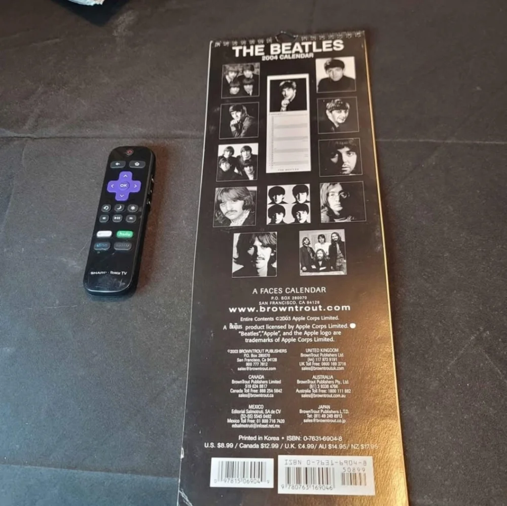 The Beatles Calendar 2004 Large Vintage